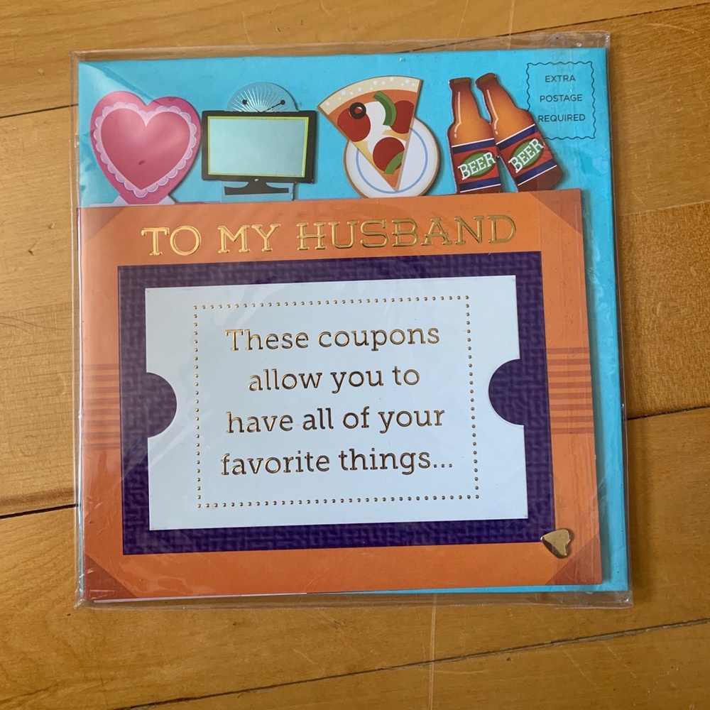 Papyrus- Father’s Day Card for Husband Coupon Book
